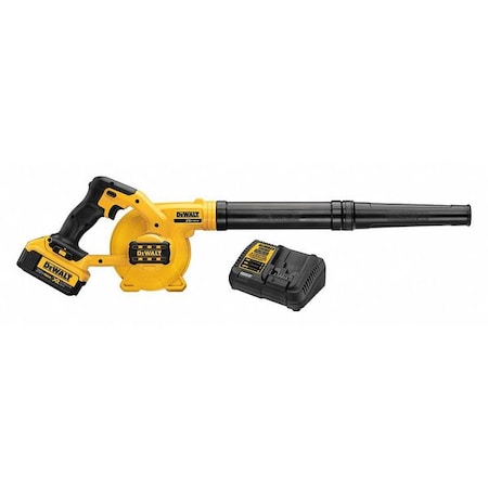 Dewalt 20V MAX 20 V Battery Powered Leaf Blower Kit, 100 cfm, 135 mph, Battery Included, 96 dBA DCE100M1