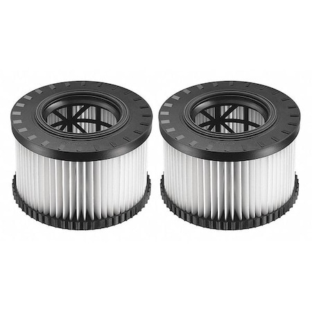 Dewalt Replacement HEPA Filter Set For DWV010 & DWV012 (Type 2) Dust Extractors, PK2 DWV9330