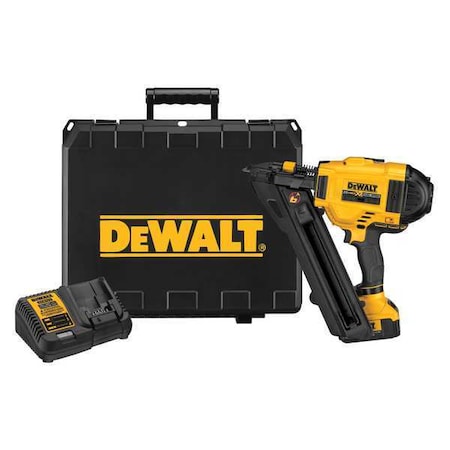 Dewalt 20V MAX* XR(R) Cordless Metal Connecting Nailer Kit DCN693M1