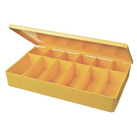 Flambeau Plastic, 12 compartments, 2-5/16 in D x 2 1/8 in H x 9 in W M812