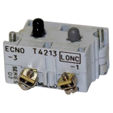 Eaton Contact Block, 1NC Lateopn/1NO Earlyclose 10250T55