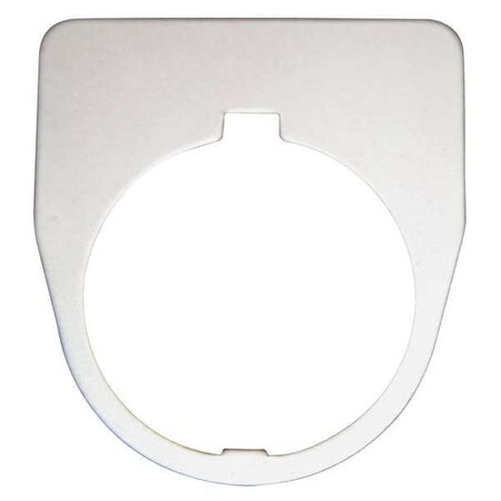 Eaton Blank Legend Plate, Satin Aluminum 10250TM89