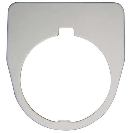 Eaton Blank Legend Plate, Half Round, Black 10250TP36