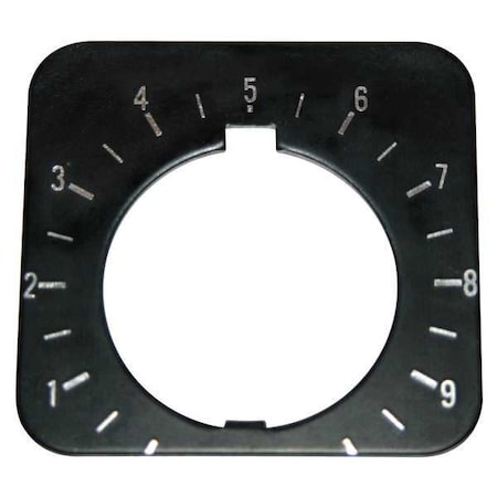 Eaton Cutler-Hammer Legend Plate, Rectangular, Black 10250TR30