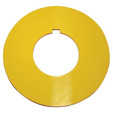 Eaton Blank Legend Plate, Round, Yellow or Red 10250TRP76