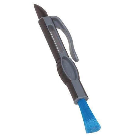 CARRAND 1/2 in W Detail Brush, 5 1/4 in L Handle, 1 1/2 in L Brush, Blue, Polypropylene, 6 3/4 in L Overall 92046