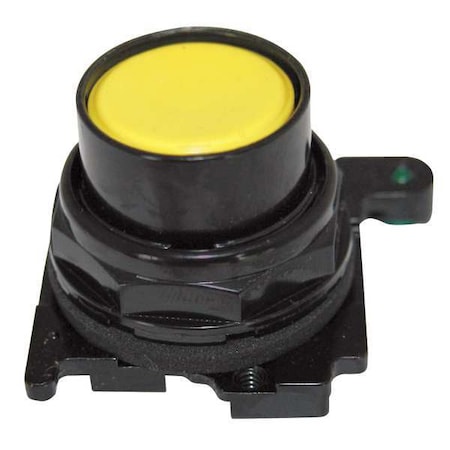 Eaton Non-Illum Push Button Operator, Yellow E34PB4