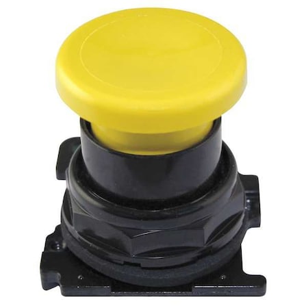 Eaton Mushroom Head, 30mm, Yellow E34LB4