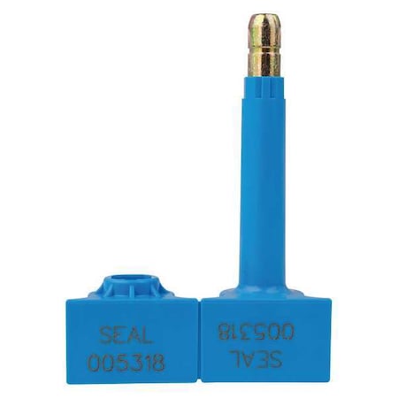 Tydenbrooks ISO 17712: 2013 High Security Bolt Seal, Laser Marked, Blue, PK200 1061066