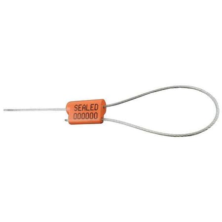 Tydenbrooks EZ Loc Zinc Cable Seal, 14" L, PK250, Orange Color 1061061