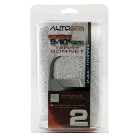 Carrand Polishing Bonnet, 9 to 10 In., PK2 40402AS