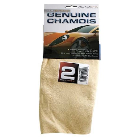 Autospa Sheepskin Full Skin Chamois, Beige 2 Sq. Ft. 40200AS