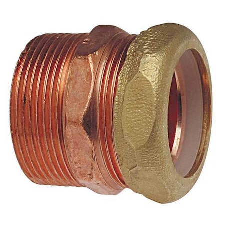 Nibco 1-1/4" NOM SJ x 1-1/2" MNPT Copper Adapter 9047R 11/2X11/4