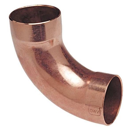 Nibco 1-1/2" NOM C Copper 90 Degree DWV Long Radius Elbow 907LT 11/2