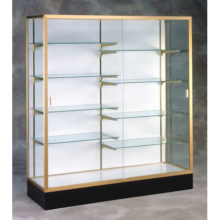 Ghent Display Case, 40X60X20, Champagne Gold 2605-WB-GD
