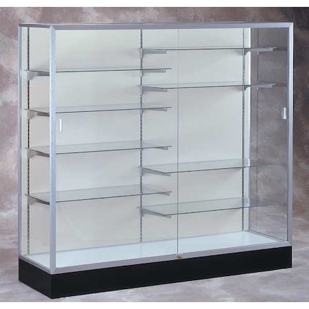 Ghent Display Case, 72"L, 66"H, 20"D 2606-WB-SN