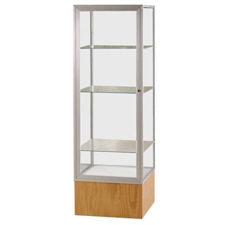 Ghent Display Case, 72X24X24, Light Oak, Package Quantity: 1 4024CB-SN-LV