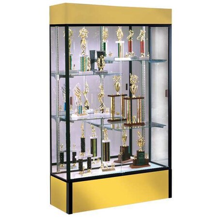 Ghent Display Case, 72X48X16, Goldenrod, Depth (In.): 16 374MB-BZ-GR
