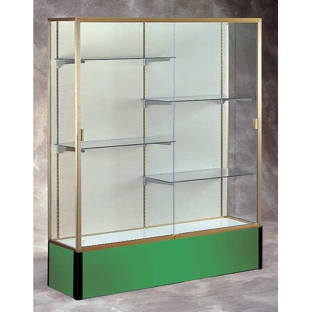 Ghent Display Case, 72X48X16, Kelly Green, Package Quantity: 1 374PB-GD-KG