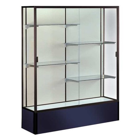 Ghent Display Case, 72X48X16, Navy, Depth (In.): 16 374PB-BZ-NY