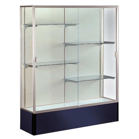 Ghent Display Case, 72X48X16, Navy, Shelf Capacity (Lbs.): 20 374PB-SN-NY