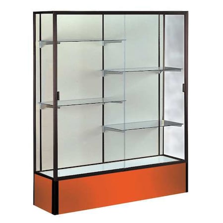 Ghent Display Case, 72X48X16, Orange, Package Quantity: 1 374PB-BZ-OR