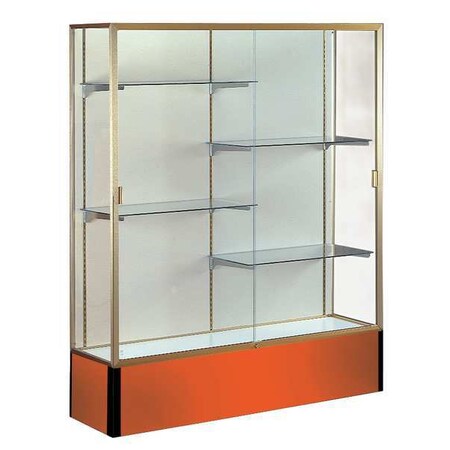 Ghent Display Case, 72X48X16, Orange, Height (In.): 72 374PB-GD-OR