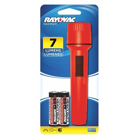 Rayovac Black, Red, Teal No Krypton General Purpose Handheld Flashlight, 7 lm EVB2AA-BB