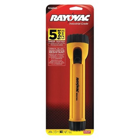 Rayovac Yellow No Krypton General Purpose Handheld Flashlight, 40 lm IN3C
