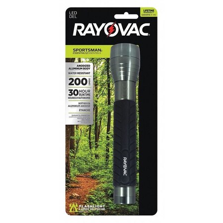 Rayovac Black No Led Industrial Handheld Flashlight, C, 200 lm SE4W3CA