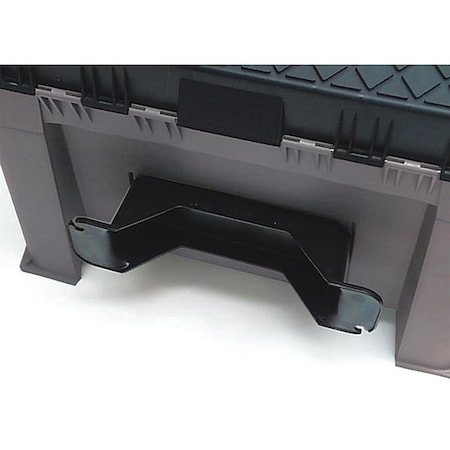 Contico 12 1 2 W Plastic Gray Step Stool Tool Box Matte 13 H
