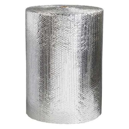 Zoro Select Cool Shield Bubble Rolls, 24"x125', Silver 39UL19