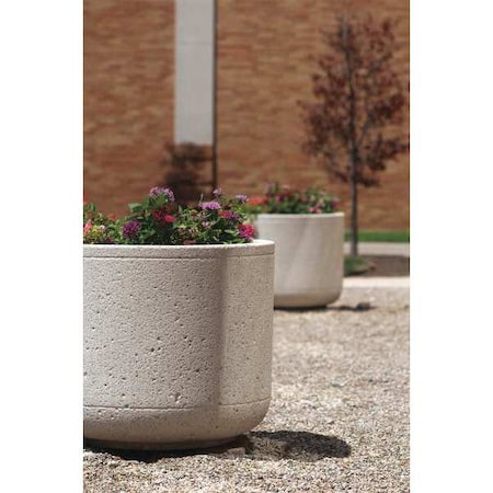 Wausau Tile Planter, Round, 30in.Lx30in.Wx30in.H TF4085W22