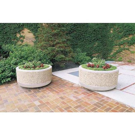 Wausau Tile Planter, Round, 48in.Lx48in.Wx26in.H TF4115W22