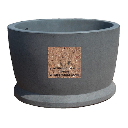 Wausau Tile Planter, Round, 48in.Lx48in.Wx30in.H TF4121W22