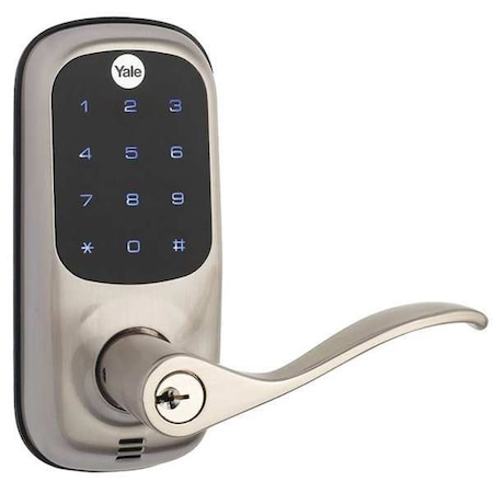 Yale Real Living Electronic Keyless Lock, Satin Nickel YRL220HA619