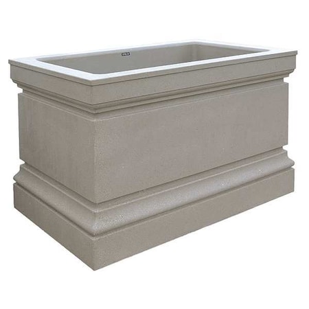 Wausau Tile Planter, Rectangle, 48in.Lx30in.Wx36in.H TF4241W22
