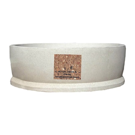 Wausau Tile Planter, Round, 72in.Lx72in.Wx24in.H TF4131W22
