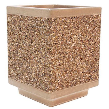 Wausau Tile Planter, Square, 18in.Lx18in.Wx24in.H TF4185W22