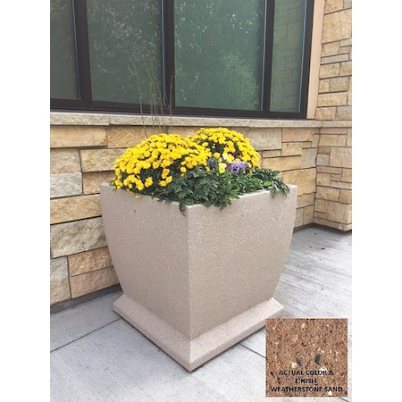 Wausau Tile Planter, Square, 30in.Lx30in.Wx30in.H TF4191W22