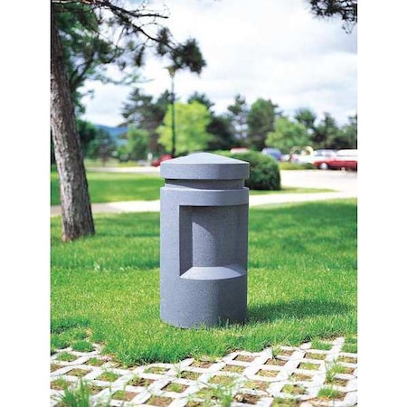 Wausau Tile Bollard, Square, 18in.Lx18in.Wx36in.H TF6056W22