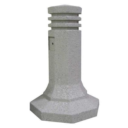 Wausau Tile Bollard, Square, 12in.Lx22in.Wx36in.H TF6063W22