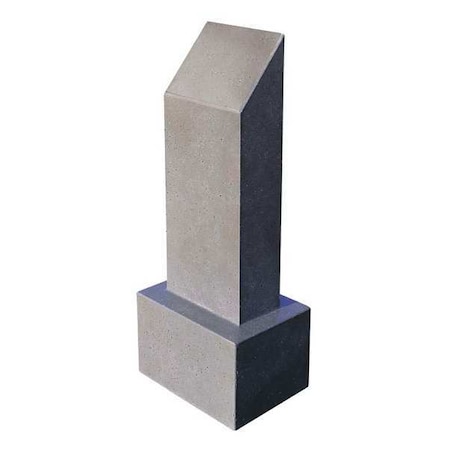 Wausau Tile Bollard, Round, 15in.Lx10in.Wx40in.H TF6026W22