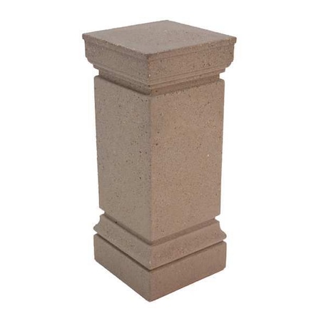Wausau Tile Bollard, Square, 13in.Lx13in.Wx33in.H TF6123W22