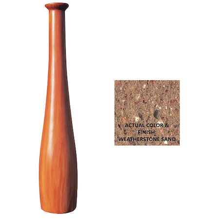 Wausau Tile Bollard, Baseball, 12in.Lx12in.Wx78in.H TF6200W22