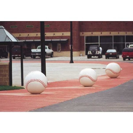 WAUSAU TILE Concrete Bollard, 36 in. dia, Baseball/Softball TF6204W22