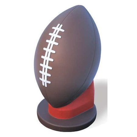 Wausau Tile Bollard, Football, 18in.Lx18in.Wx33in.H TF6217W22