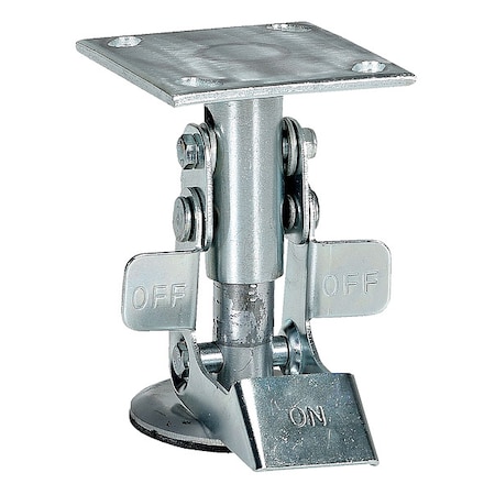 Zoro Select Floor Lck, Top Plate, 4-7/8 in H, 5 in Cstr FL-LK-4E