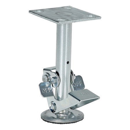 Zoro Select Floor Lck, Top Plate, 8-3/4 in H, 8 in Cstr FL-LK-8EL