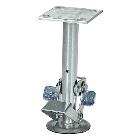 Zoro Select Floor Lck, Top Plate, 9-3/8 in H, 8 in Cstr FL-LK-8EM